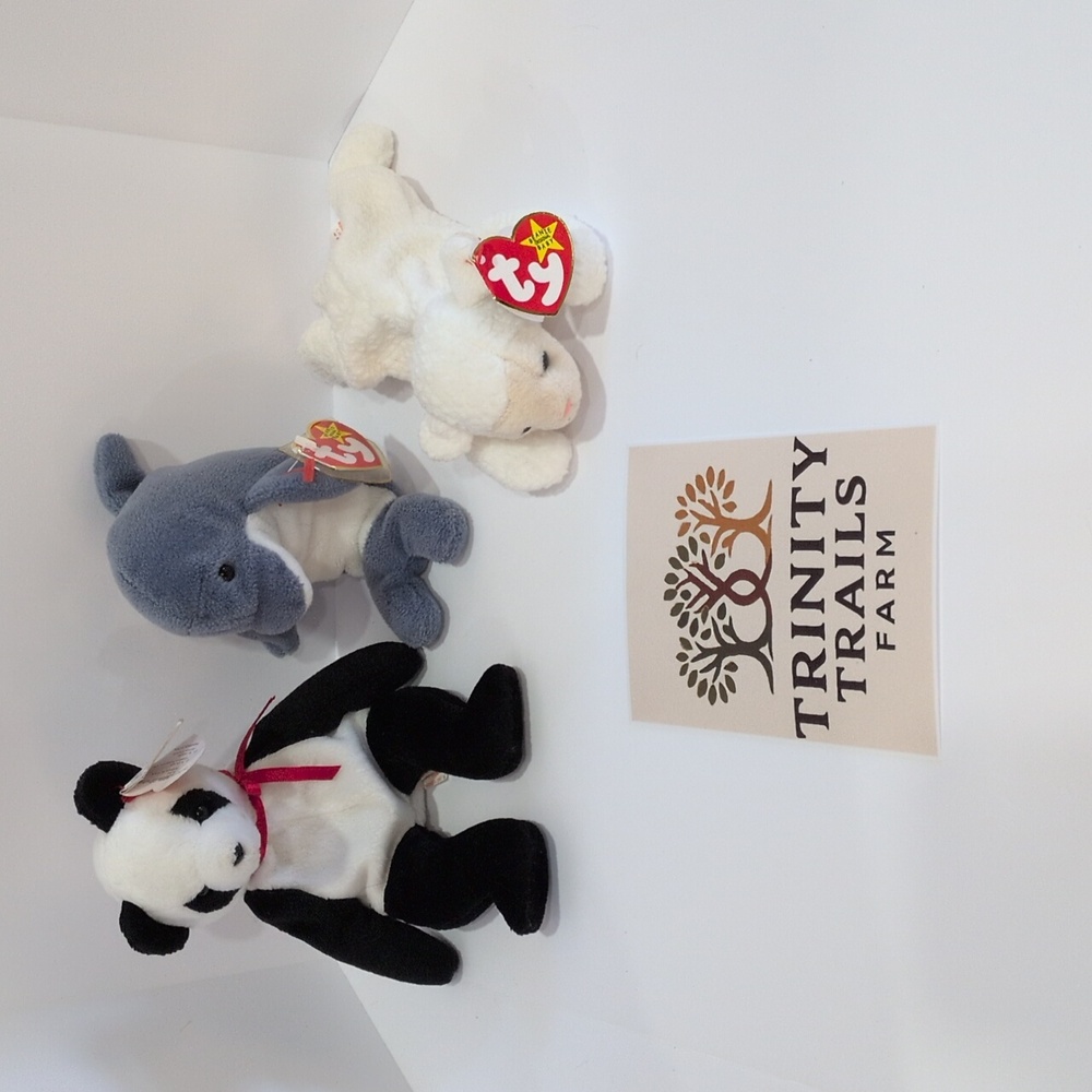 Rare 1990's TY Beanie Baby Trio